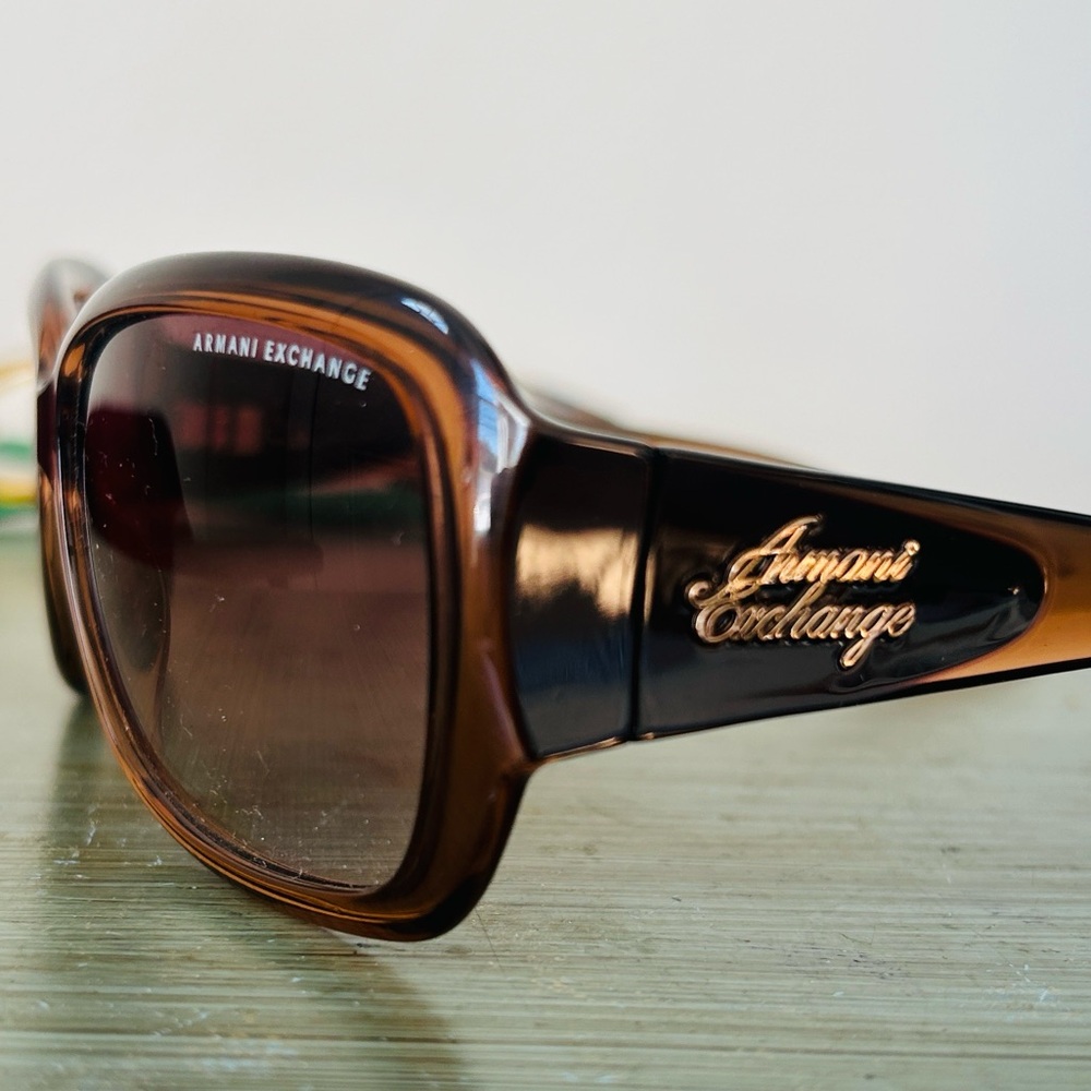 Armani Exchange Brown Tortoiseshell Sunglasses